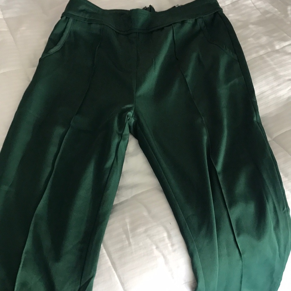 Green trousers